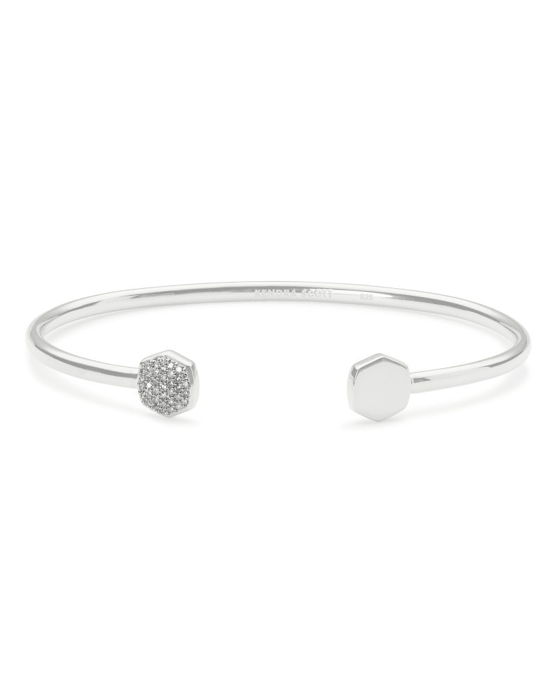 Kendra Scott Davis Sterling Silver Cuff Bracelet In White Diamond 5 Kendra Scott Davis Sterling Silver Cuff Bracelet In White Diamond - Image 3