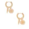 Kendra Scott Dira Convertible Coin Huggies In Rose Gold -Earrings Bracelets Elegant Shop kendra scott dira coin huggie earrings rose gold 01 lg