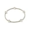 Kendra Scott Dira Coin Stretch Bracelet In Silver