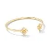 Kendra Scott Dira Stone Gold Cuff Bracelet In Ivory Mix