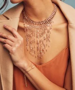 Kendra Scott Elaina Rose Gold Adjustable Chain Bracelet In Iridescent Drusy -Earrings Bracelets Elegant Shop kendra scott elaina bracelet rose gold drusy 03 lg 2