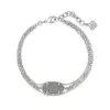 Kendra Scott Elaina Silver Multi Strand Bracelet In Platinum Drusy -Earrings Bracelets Elegant Shop kendra scott elaina multi strand bracelet rhodium platinum drusy 00