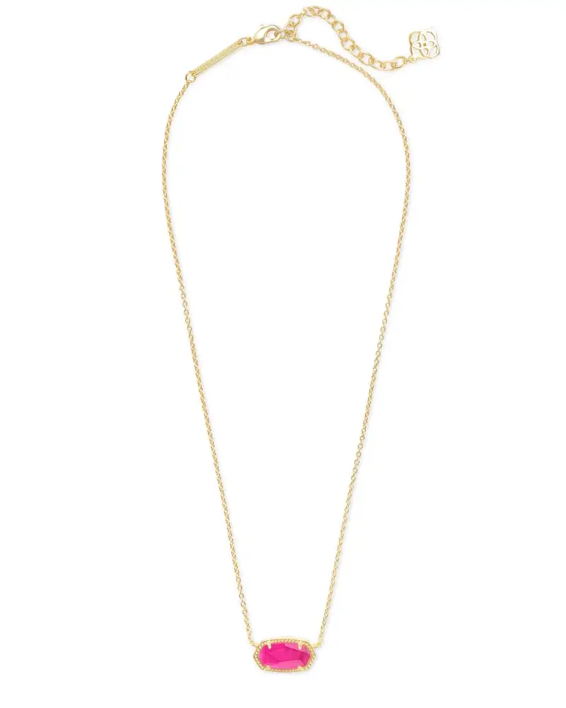 Kendra Scott Elisa Gold Pendant Necklace In Azalea Illusion 4 Kendra Scott Elisa Gold Pendant Necklace In Azalea Illusion - Image 2