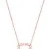 Kendra Scott Elisa Open Frame Crystal Pendant In Rose Gold