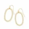 Kendra Scott Elle Open Frame Crystal Drop Earrings In Gold -Earrings Bracelets Elegant Shop kendra scott elle open frame earring cz gold 00 lg