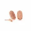 Kendra Scott Ellie Clip On Rose Gold Stud Earrings In Rose Gold Drusy -Earrings Bracelets Elegant Shop kendra scott ellie clip on earring rose gold rose gold drusy 00 lg