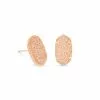 Kendra Scott Ellie Rose Gold Stud Earrings In Sand Drusy -Earrings Bracelets Elegant Shop kendra scott ellie earrings rose gold sand drusy 00 lg