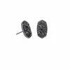 Kendra Scott Ellie Gunmetal Stud Earrings In Black Drusy -Earrings Bracelets Elegant Shop kendra scott ellie gunmetal stud earrings in black drusy 00 default lg