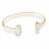 Kendra Scott Elton Gold Cuff Bracelet In Iridescent Drusy -Earrings Bracelets Elegant Shop kendra scott elton gold cuff bracelet in iridescent drusy 00 default lg