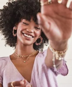 Kendra Scott Addison Choker Necklace In Rose Gold -Earrings Bracelets Elegant Shop kendra scott emilie multi strand necklace ALT 03 lg