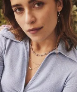 Kendra Scott Brooke Multi Strand Necklace In Silver -Earrings Bracelets Elegant Shop kendra scott emilie strand necklace rhodium platinum drusy 2