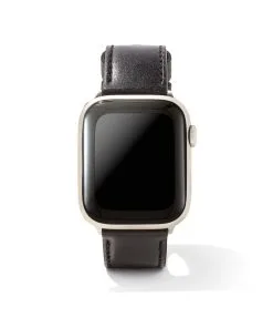 Kendra Scott Evans Leather Watch Band In Black
