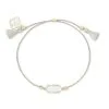 Kendra Scott Everlyne Silver Cord Friendship Bracelet In Ivory Mother-of-Pearl -Earrings Bracelets Elegant Shop kendra scott everlyne friendship bracelet gold ivory mop 00 lg