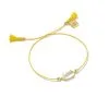Kendra Scott Everlyne Yellow Cord Friendship Bracelet In Dichroic Glass