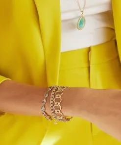 Kendra Scott Fallyn Cuff Bracelet In Gold -Earrings Bracelets Elegant Shop kendra scott fallyn cuff bracelet lg 2 lg