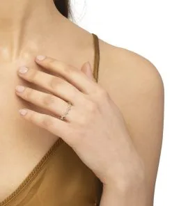 Kendra Scott Finley 14k Yellow Gold Band Ring In White Diamond -Earrings Bracelets Elegant Shop kendra scott finley band ring 14k yellow gold white diamond 03 lg