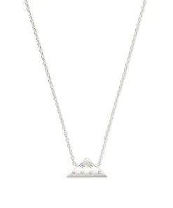 Kendra Scott Folds Of Honor Pendant Necklace In Silver