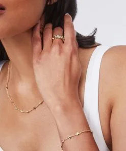 Kendra Scott Haven Heart Gold Chain Bracelet In Multi Mix -Earrings Bracelets Elegant Shop kendra scott haven heart gold chain bracelet multi mix