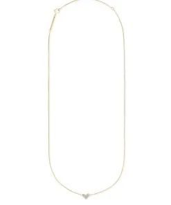 Kendra Scott Heart 14k Yellow Gold Pendant Necklace In White Diamonds -Earrings Bracelets Elegant Shop kendra scott heart short pendant necklace 14k yellow gold white diamonds 01 lg