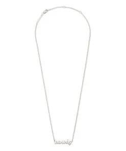 Kendra Scott Howdy Pendant Necklace In Sterling Silver -Earrings Bracelets Elegant Shop kendra scott howdy pendant necklace sterling silver 01 lg