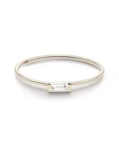 Kendra Scott Isabella 14k White Gold Band Ring In White Diamond