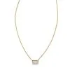 Kendra Scott Isabella 14k Yellow Gold Pendant Necklace In White Diamond, .18ct