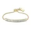 Kendra Scott Jack Adjustable Gold Chain Bracelet In White Crystal -Earrings Bracelets Elegant Shop kendra scott jack delicate chain bracelet gold white white crystal 00 lg
