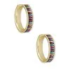 Kendra Scott Jack Gold Hoop Earrings In Multi Crystal -Earrings Bracelets Elegant Shop kendra scott jack hoop earring gold jewel tone mix 00 lg