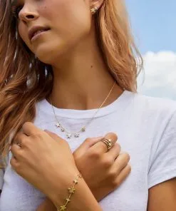 Kendra Scott Jae Star Choker Necklace In Gold -Earrings Bracelets Elegant Shop kendra scott jae star choker gold lg 02