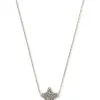 Kendra Scott Jae Star Silver Pendant Necklace In Platinum Drusy -Earrings Bracelets Elegant Shop kendra scott jae star short pendant necklace rhodium platinum drusy 00 lg
