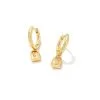 Kendra Scott Jess Lock Huggie Earrings In Gold -Earrings Bracelets Elegant Shop kendra scott jess locket huggie earring gold 00