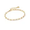 Kendra Scott Juliette Gold Delicate Chain Bracelet In White Crystal -Earrings Bracelets Elegant Shop kendra scott juliette delicate chain bracelet gold white crystal 00