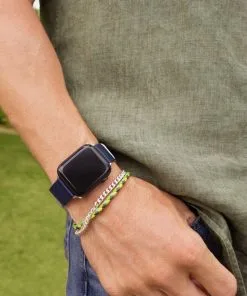 Kendra Scott Kenneth Nylon Watch Band In Navy -Earrings Bracelets Elegant Shop kendra scott kenneth nylon watch band navy nato