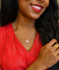 Kendra Scott Large Heart 14k White Gold Pendant Necklace In White Diamond -Earrings Bracelets Elegant Shop kendra scott large heart pendant 14kgold white diamond 02 lg