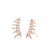 Kendra Scott Laurie Ear Climbers In Rose Gold -Earrings Bracelets Elegant Shop kendra scott laurie ear climbers in rose gold 00 default lg