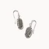Kendra Scott Lee Sterling Silver Drop Earrings In Platinum Drusy -Earrings Bracelets Elegant Shop kendra scott lee drop earring sterling silver plat drusy 00 lg