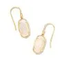 Kendra Scott Lee 18k Gold Vermeil Drop Earrings In Rainbow Moonstone