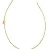 Kendra Scott Letter A Inline Initial Necklace In 18k Gold Vermeil -Earrings Bracelets Elegant Shop kendra scott letter A inline initial necklace 18k yellow gold vermeil 00