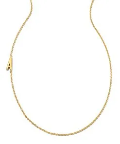 Kendra Scott Letter A Inline Initial Necklace In 18k Gold Vermeil