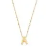 Kendra Scott Letter A Pendant Necklace In Gold