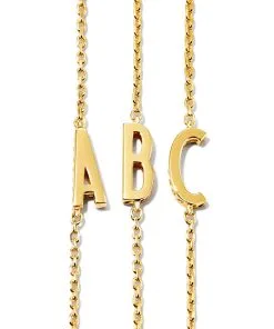 Kendra Scott Letter A Inline Initial Necklace In 18k Gold Vermeil -Earrings Bracelets Elegant Shop kendra scott letter ABC inline initial necklace 18k yellow gold vermeil 03