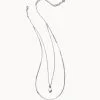 Kendra Scott Lindsay Silver Multi Strand Necklace In White Pearl -Earrings Bracelets Elegant Shop kendra scott lindsay multi strand necklace rhodium white pearl 00 lg