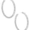 Kendra Scott Maggie Hoop Earrings In Silver Filigree