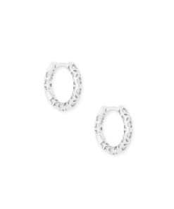 Kendra Scott Maggie Huggie Earrings In Silver Filigree