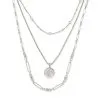 Kendra Scott Medallion Coin Multi Strand Necklace In Silver