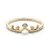 Kendra Scott Michelle 14k Yellow Gold Band Ring In White Diamond