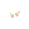 Kendra Scott Michelle 14k Yellow Gold Stud Earrings In White Diamond -Earrings Bracelets Elegant Shop kendra scott michelle stud earrings 14k yellow gold white diamond 00