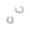 Kendra Scott Mikki Hoop Earrings In Silver -Earrings Bracelets Elegant Shop kendra scott mikki hoop earrings rhodium 01 lg