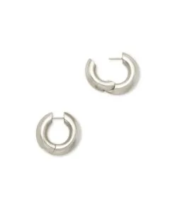 Kendra Scott Mikki Hoop Earrings In Silver