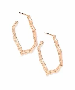 Kendra Scott Miku Hoop Earrings In Rose Gold -Earrings Bracelets Elegant Shop kendra scott miku earrings rose gold 00 lg